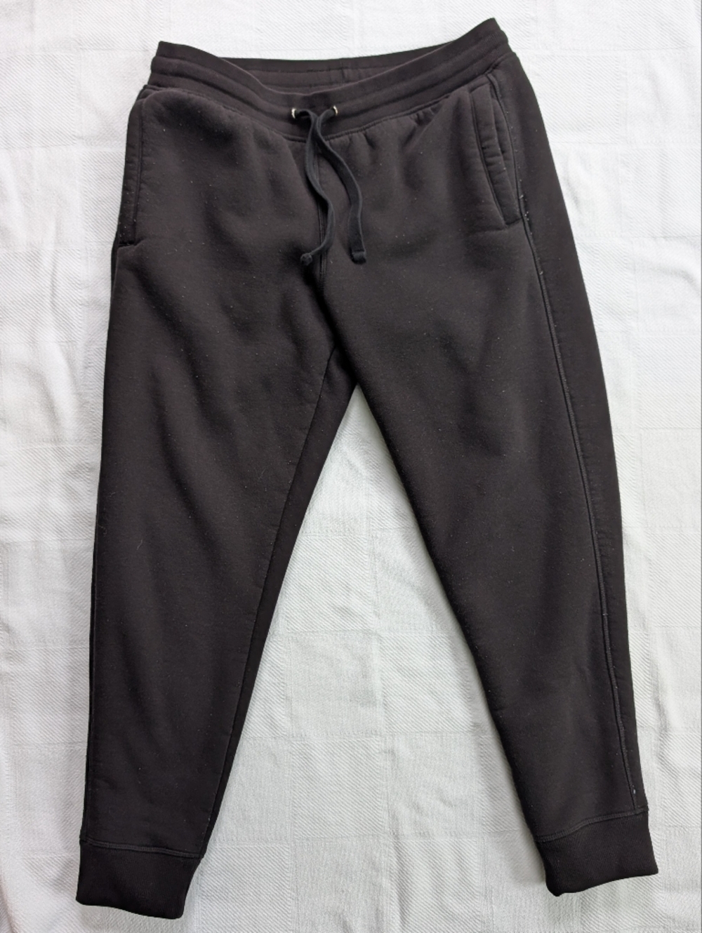 Members Mark Sherpa Lined Jogger Large Black Winter Sweatpants